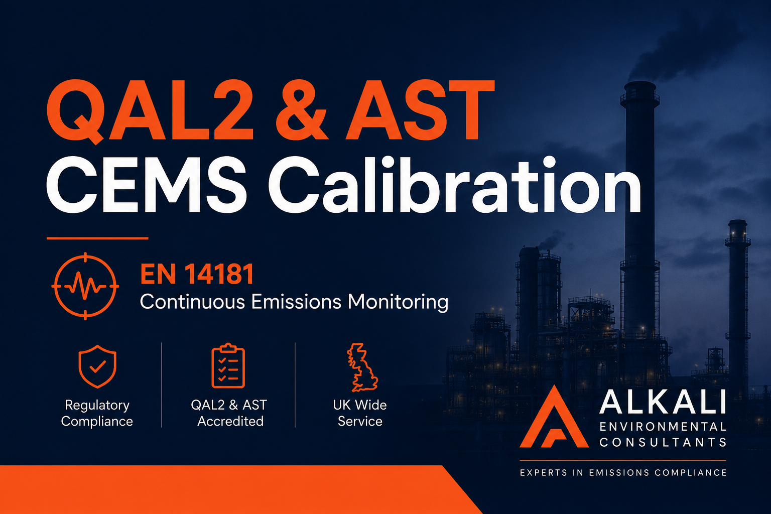 QAL2 & AST CEMS Calibration UK | EN 14181 UKAS 24303